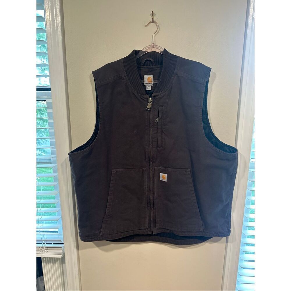 Carhartt Vest Men’s 104395 DKB (Dark Brown), 2XL
